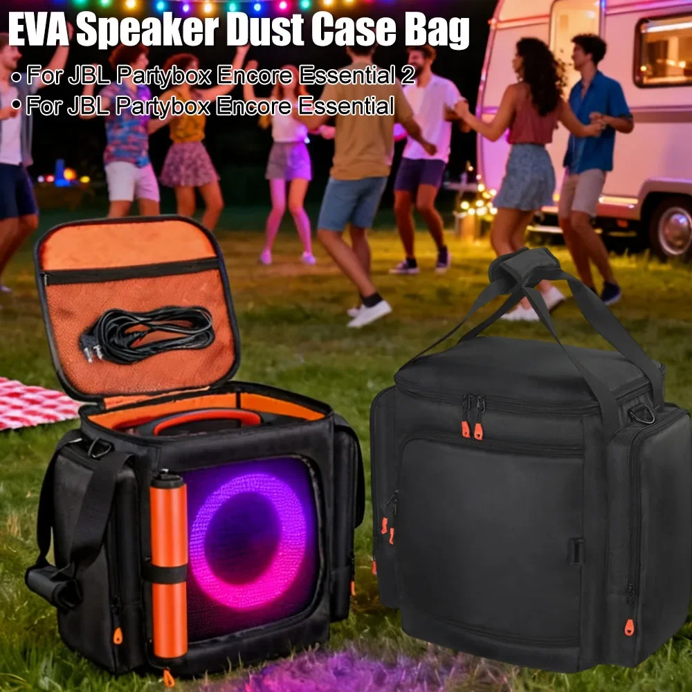 Estuche de transporte para altavoz EVA, bolsa de almacenamiento, cubierta protectora antiarañazos para JBL Partybox Encore Essential 2/Encore Essential Speaker