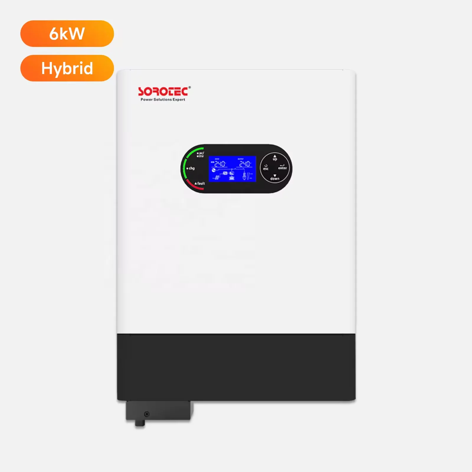 Sorotec Solar Hybrid Inverter Without Battery 4 Kw Solar Inverter On Off Grid 6Kw 27A Solar Hybrid Inverter