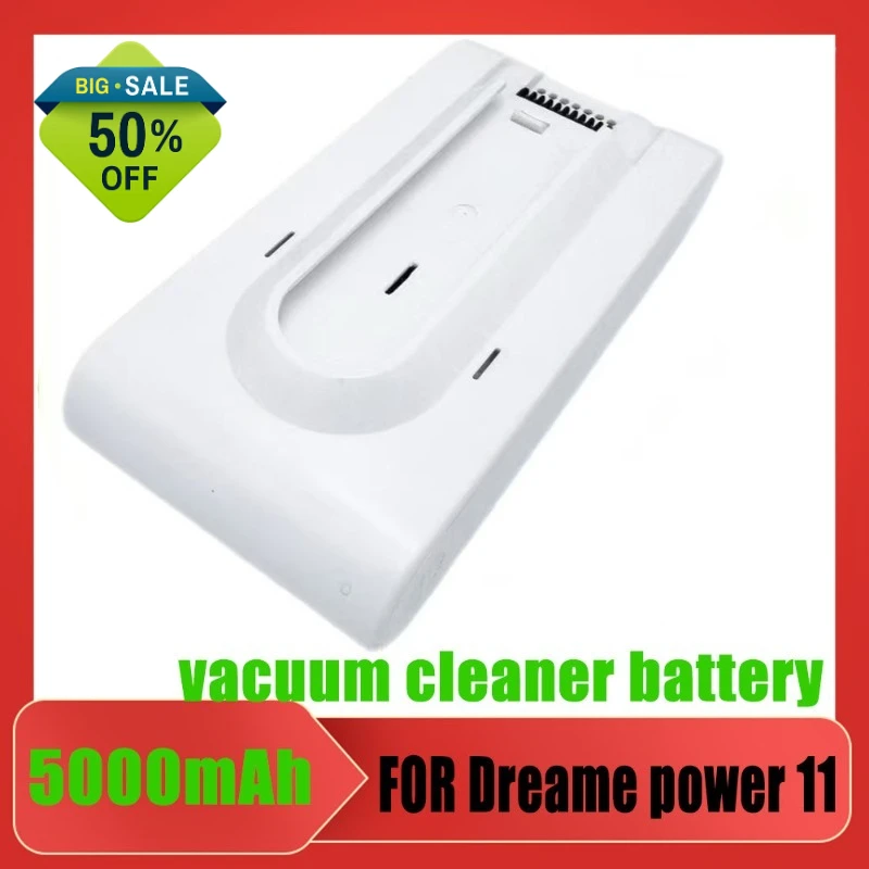 Upgraded 25.2V 5000mAh High Capacity Li ion Battery For Dreame P11 Cordless Handheld Vacuum Cleaner