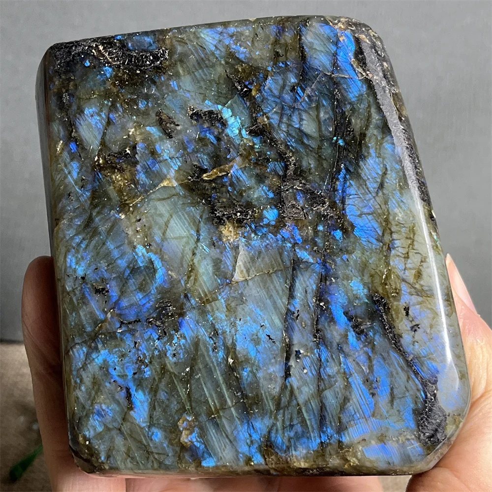 

Crystal Natural Labradorite Free Form Stone Quartz Gemstones Specimen Mineral Carving Spiritual Reiki Home Decoration Energy