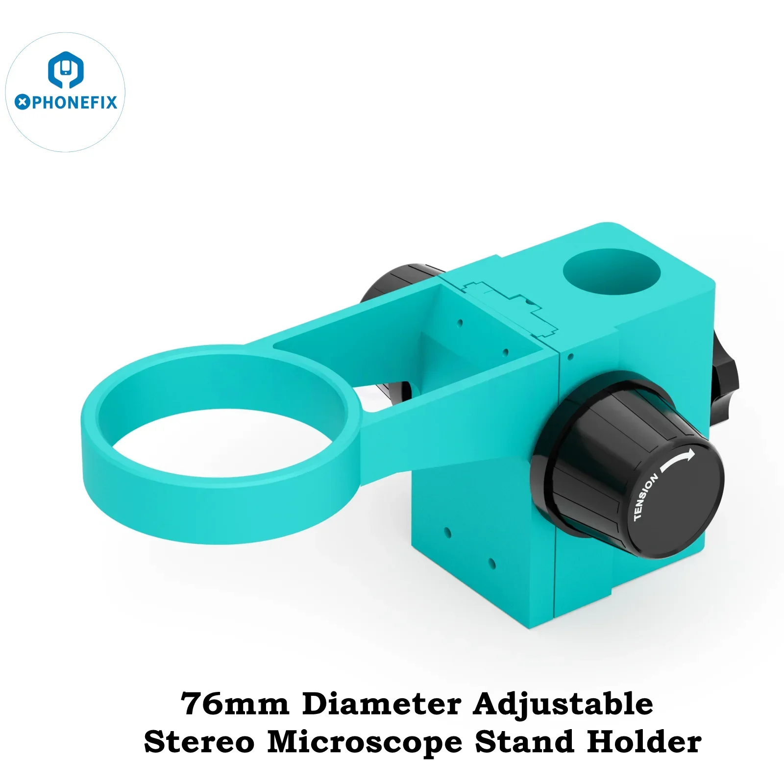 RF4 76mm Diameter Microscope Head Holder Stereo Zoom Microscope Bracket Adjustable Trinocular Binocular Microscope Focus Arms