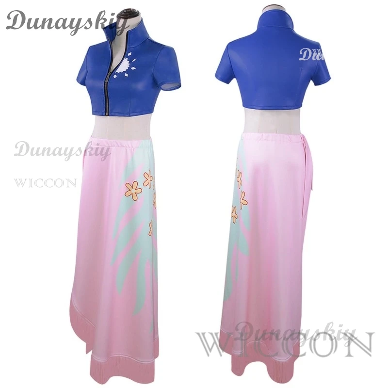 ชุดเซ็กซี่ชุดคอสเพลย์ผู้หญิงนิโคโรบิน, ชุดเครื่องแบบชุดว่ายน้ำวิกแว่นตาวิกผมฮาโลวีนคาร์นิวัลปาร์ตี้