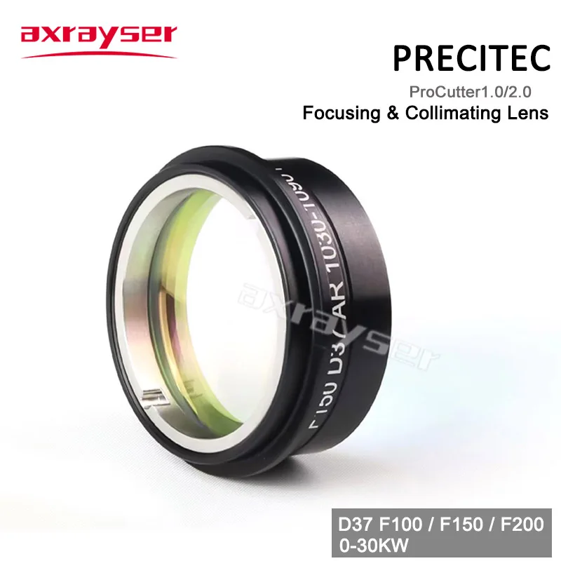 Precitec Focus Collimating Lens with Holder ProCutter 1.0 2.0 D37 F100/150/200 JGS1 AR 1030-1090 Fiber Laser Cutting Head Parts