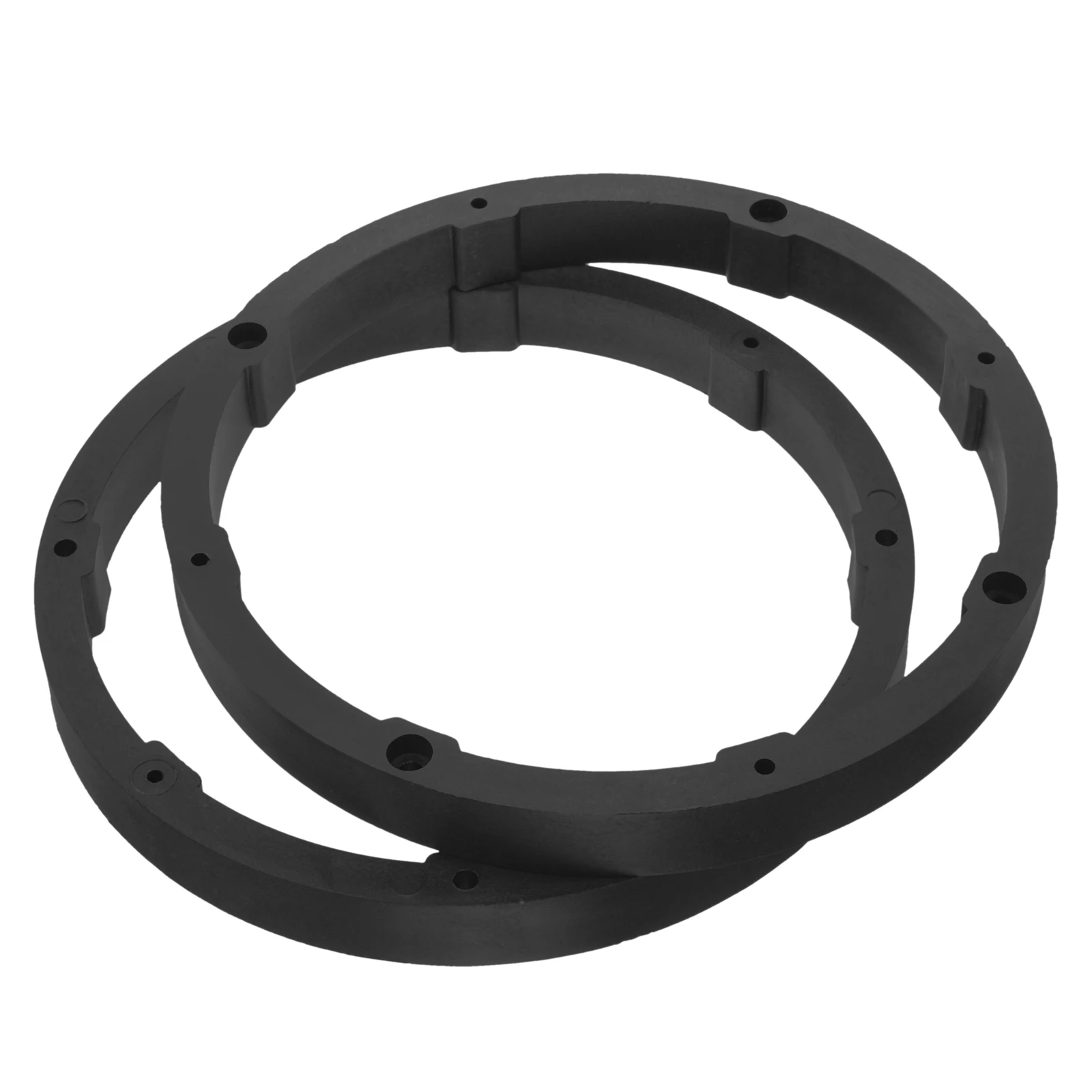 

2pcs Speaker Adapter Rings Solid PVC 6.5 Inch Car Audio Spacer Durable Plastic Speaker Ring Replacement Car Accessories