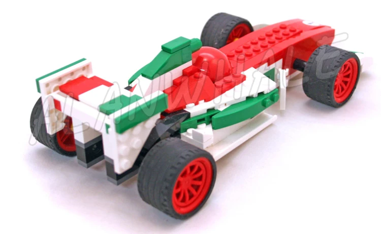 195 Stück Cars Ultimate Red Racing Vehicle Francesco 10014 Bausteinspielzeug, kompatibel mit Modell