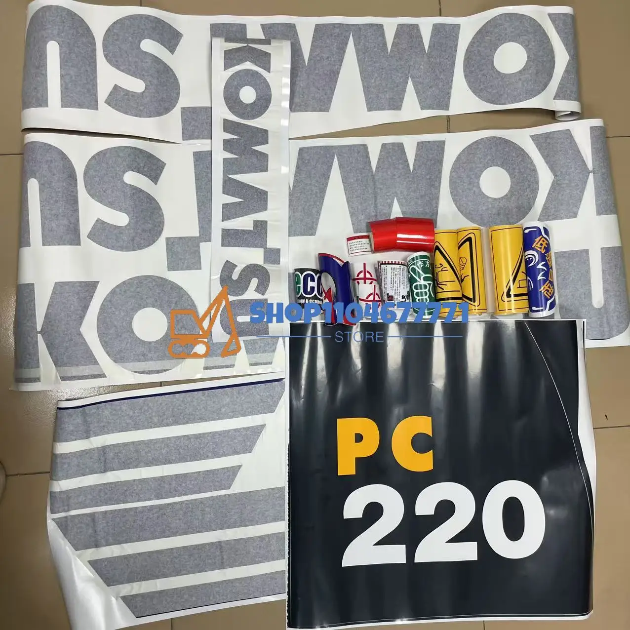 

For Komatsu Stickers PC130-7 PC160-7 PC200-7 PC220-7 PC240-7 PC270-7 PC360-7 Excavator Parts Custom Stickers