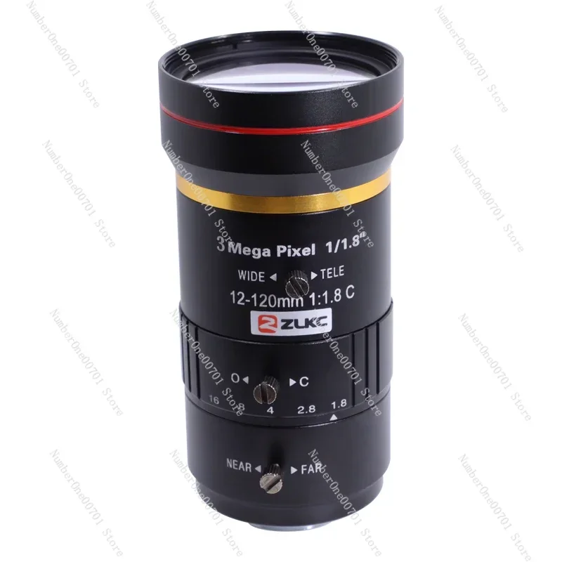 عدسة تكبير 12-120 ملم عدسة تكبير للمراقبة على الطرق 1/1.8 بوصة عدسة تليفوتوغرافي C/CS كاميرا بمنفذ