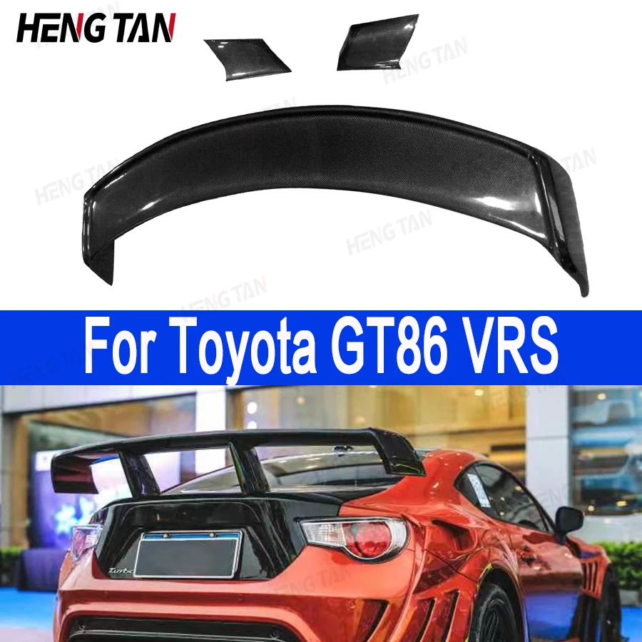 

For Toyota GT86 Subaru BRZ Carbon Fiber Tail fins Rear Deck Spoiler Duckbill Car Wing Retrofit the rear wing VRS style 2012-2019