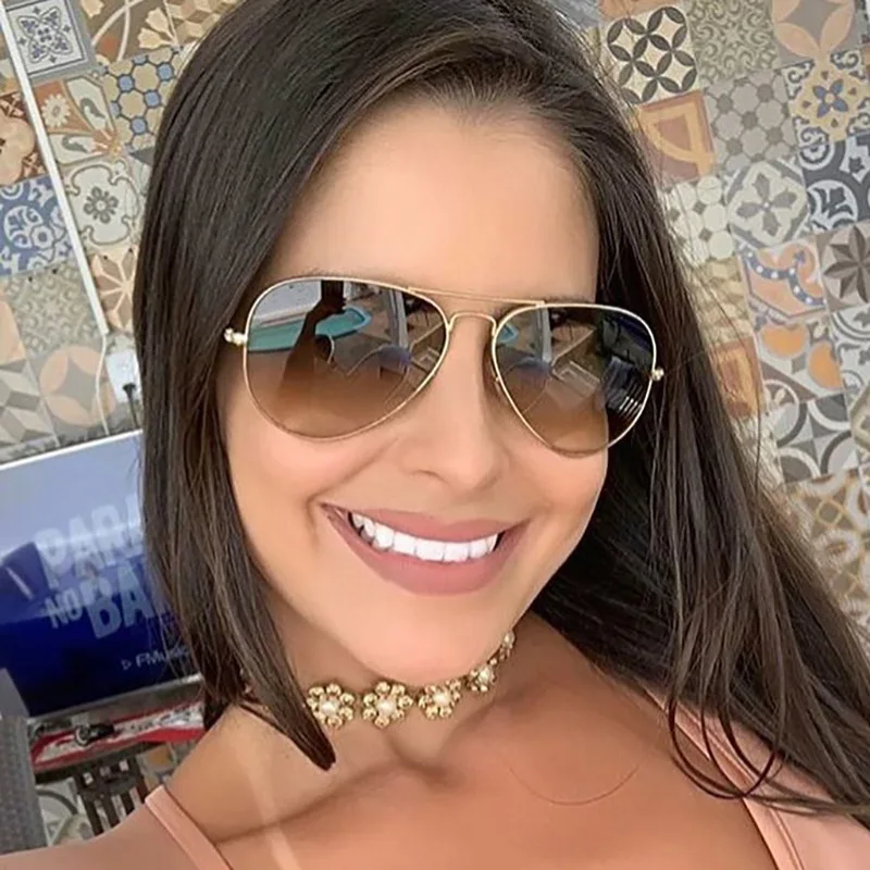 

Classic Men's Sunglasses Fashionable Pilot Style Sunglasses Metal Frame Sunglasses Women's Outdoor Driving Box Sunglasses UV400