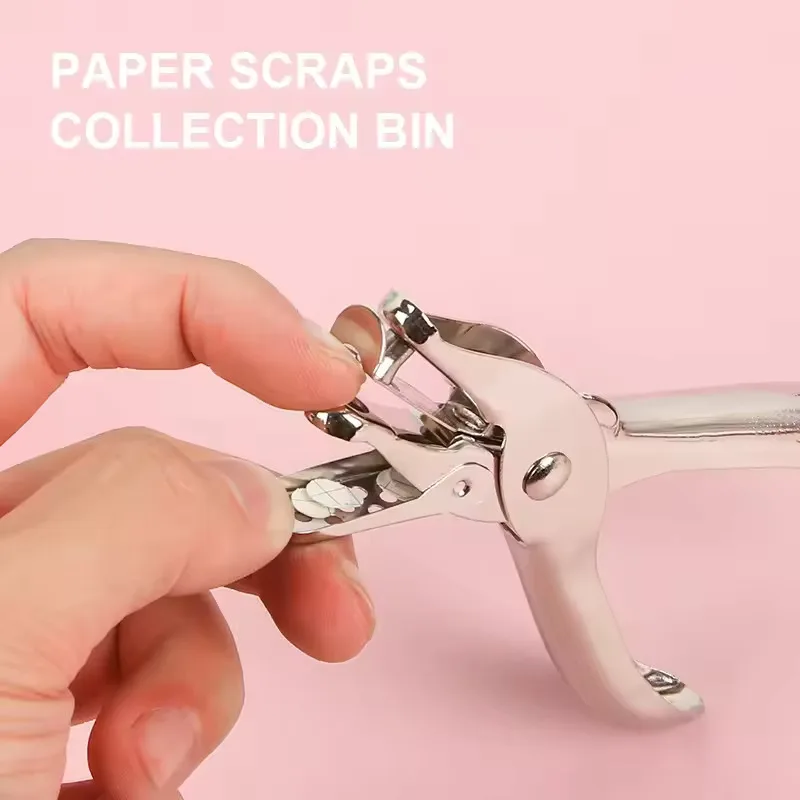 Single Hole Puncher Capacity 6mm Diameter Hole Puncher Hand Paper Cutter Paper for Scrapbooking Tool Home Office School Supplies