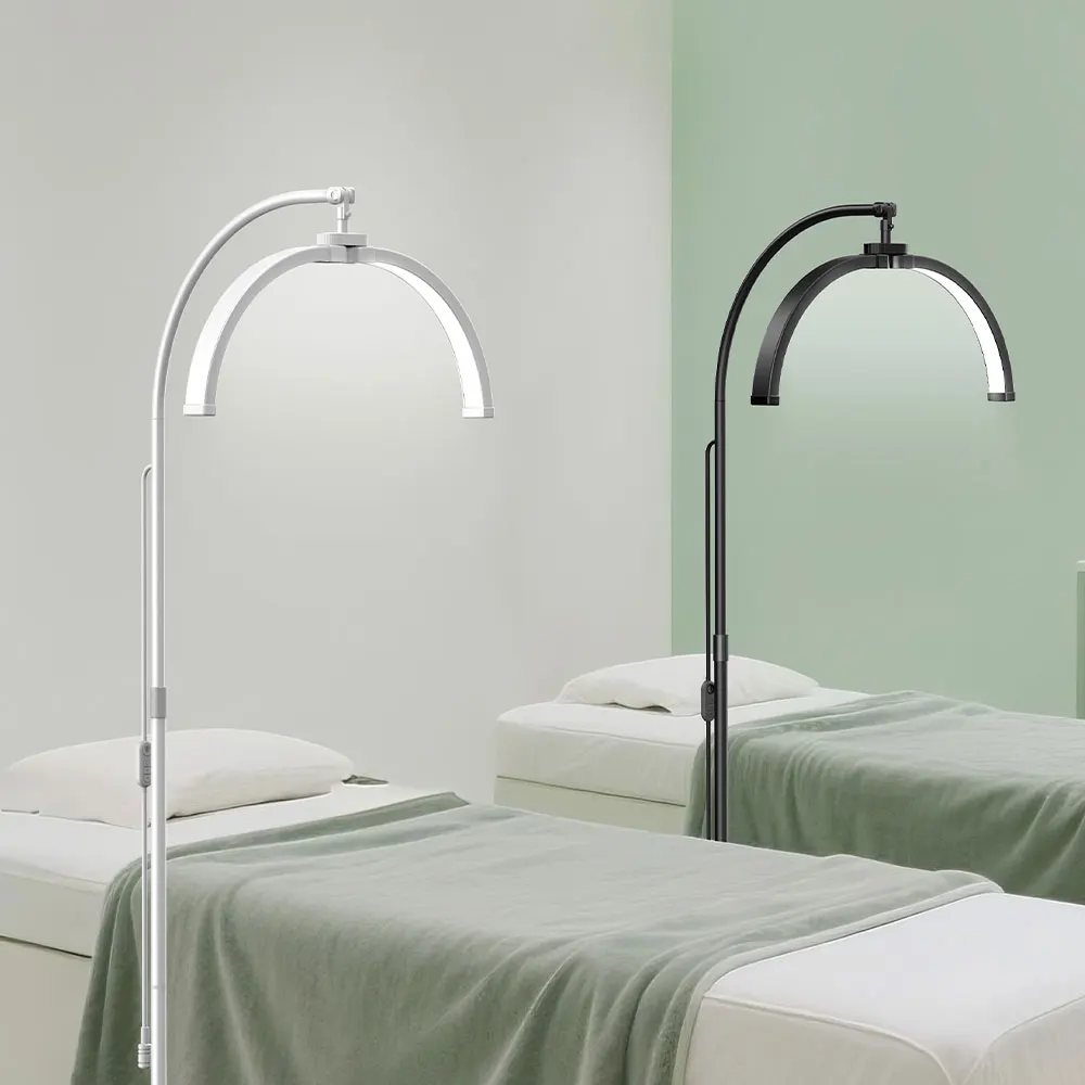 

Лампа для ногтей 32 Вт для салона, спа, гибкая подставка, светильник для наращивания ресниц, подставка с зажимом для телефона в форме полумесяца, красивое фотографическое освещение