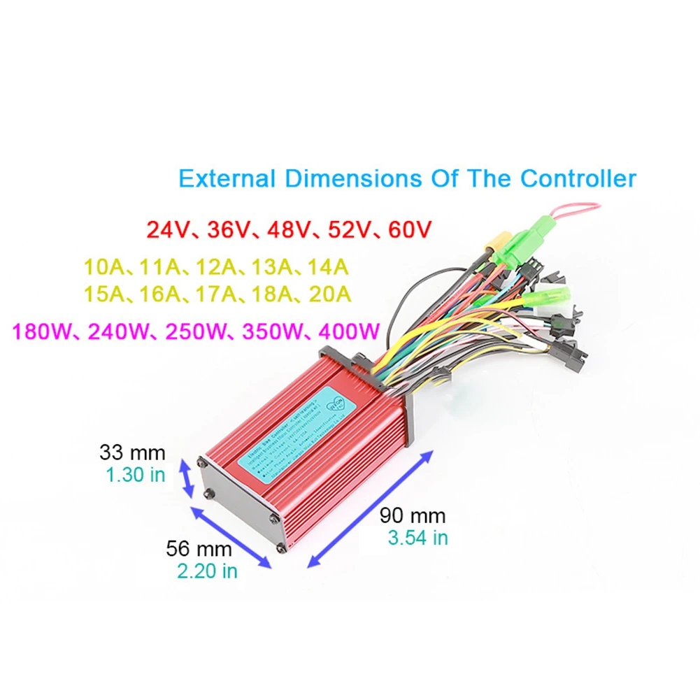 Streamlined E Bike Control System featuring a User Centric LCD Interface and Powerful Brushless Technology (24/60 Volts)