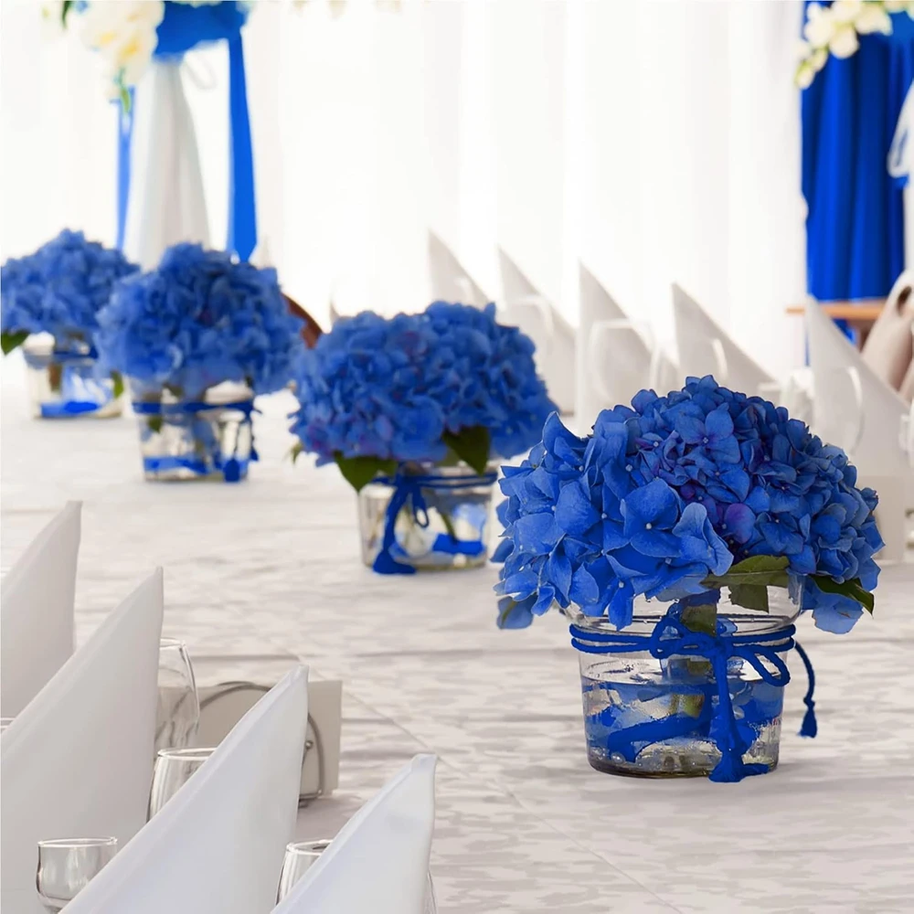 

20/40pcs Artificial Flower Silk Hydrangea Combination Garden Wedding Bridal Bouquet Home Room Table Decor Vase Festival Diy Gift