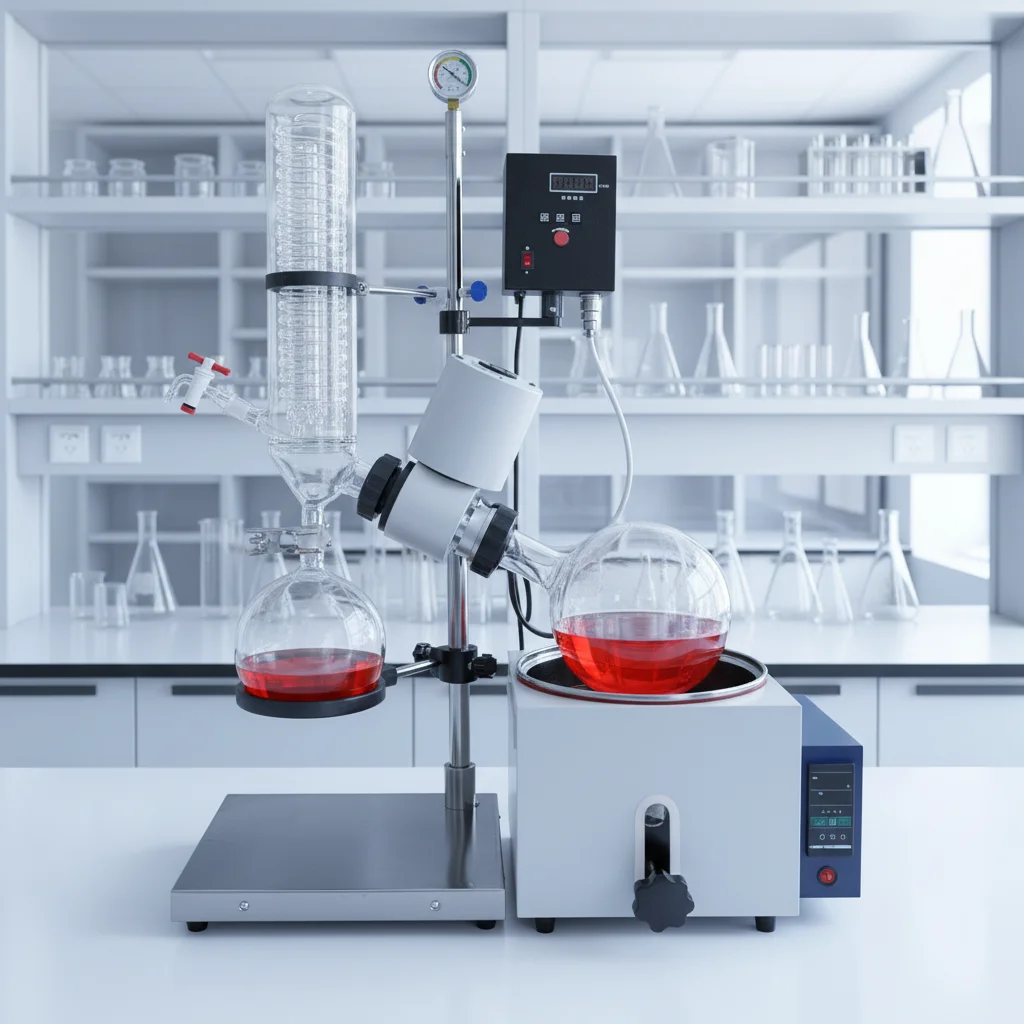

BIOSTELLAR RE-301 Lab Use Digital Rotary Evaporator 3L Rotary Bottle High Precision 1C Temperature Control 0.098 MPa Vacuum