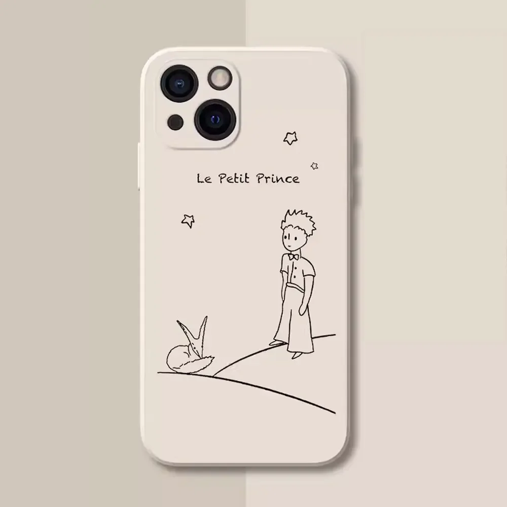 Cartoon The Little Prince Phone Case for IPhone 16 15 14 13 12 11 Pro Max Mini X XS 7 8 Plus Art Cases Soft Silicone Back Covers