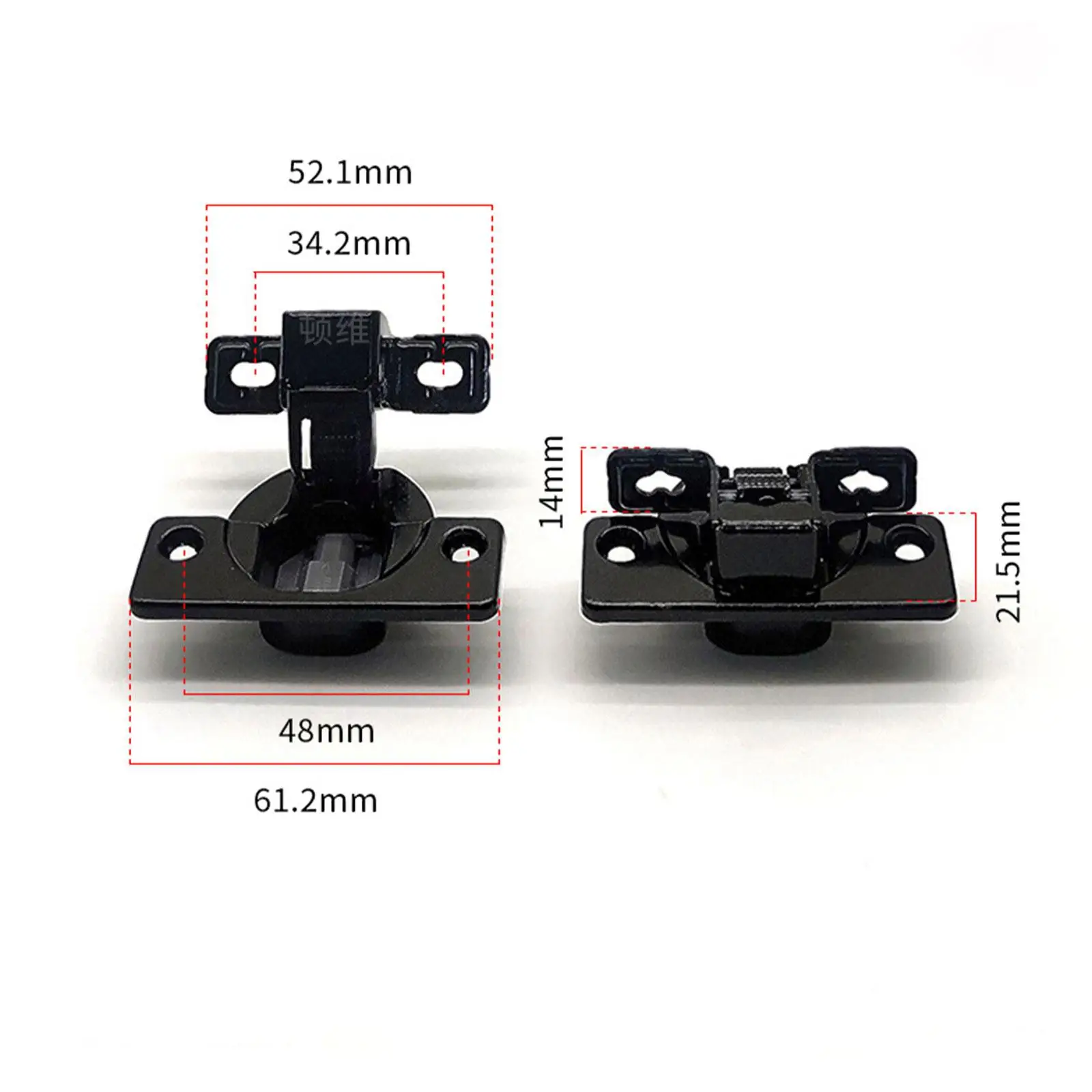 4Pcs Self Closing Door Hinges, Accessories, Replacement, Carbon Steel, Heavy Duty Soft Closing Kitchen Cabinet Hinges Concealed