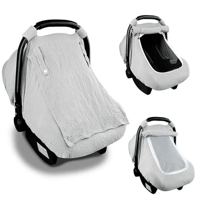 J15U Infant Carseat Canopy with Breathable Window Baby Strollers Cover Protector