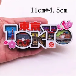 Japan Wooden Fridge Stickers Tokyo Osaka Travelling Souvenris Mount Fuji Fridge Magnets Home Decoration Wedding Gifts
