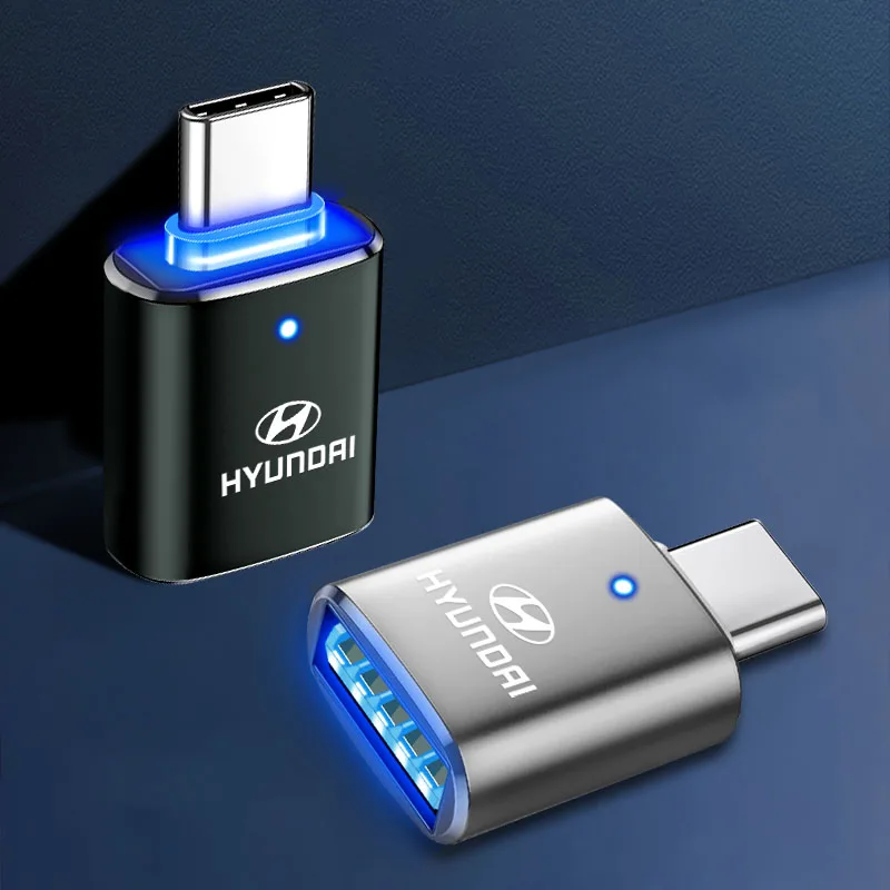 نوع C OTG ذكر إلى USB شاحن أنثي محول موصل لشركة هيونداي N-LINE Genesis I10 I20 I30 I40 IX20 IX35 كونا جيتز