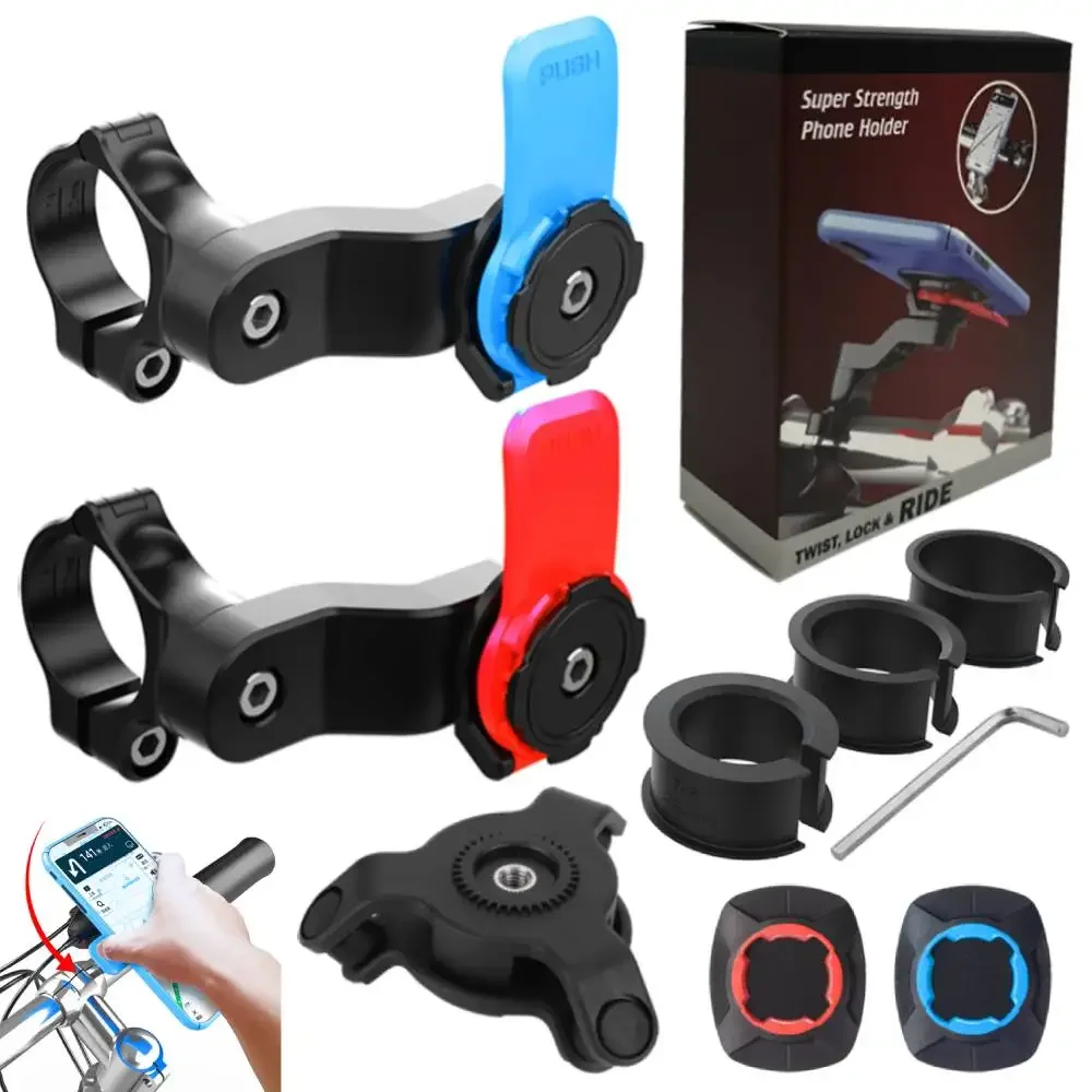 

Quad Lock Motorcycle Bike Phone Holder Phone Bracket Vibration Damper Bike Handlebar Navigation Support for 4.7-7.2'' Phone