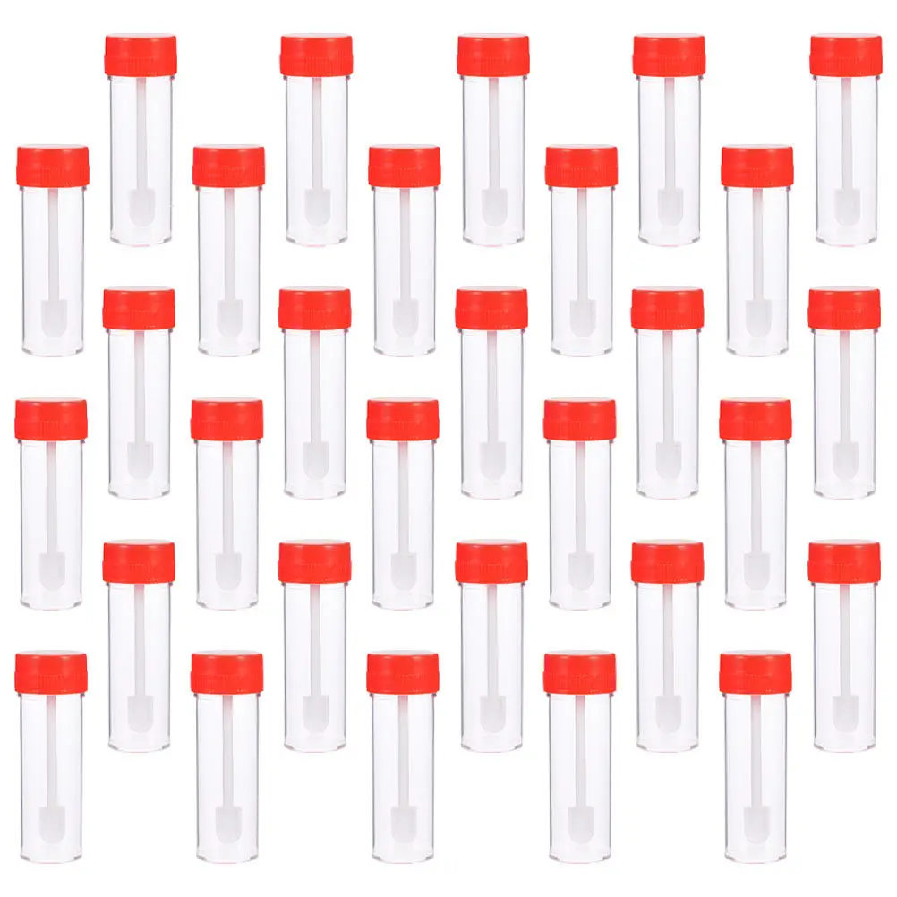 

30 шт. контейнеры для образцов мочи, пластиковые стаканчики для образцов с герметичными крышками, герметичные, для сбора мочи и кала, для лабораторных исследований