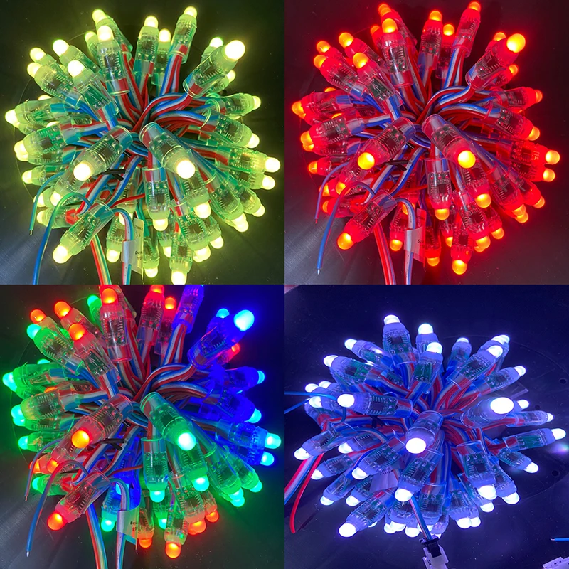 1000 sztuk 12mm DC12V WS2811 2811 IC RGB modułu Led String LED wodoodporny cyfrowy kolorowy oświetlenie pikselowe LED darmowa wysyłka