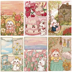 5D DIY Diamond Painting Animal Embroidery Cartoon Rabbit Full Square/Round Hand Embroidery Cross Stitch Home Decoration Gift