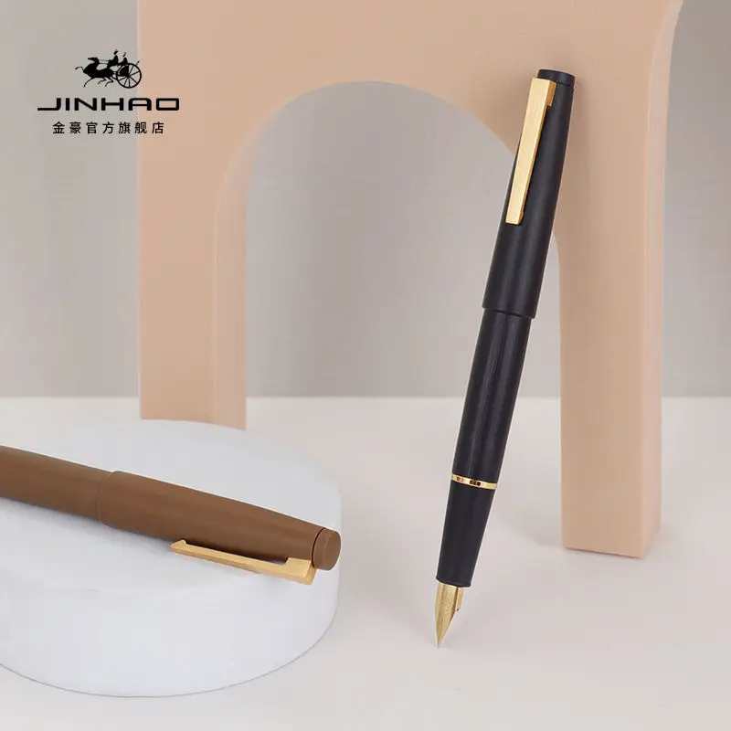 New Jinhao 80 Fountain Pen Fiber Ink Pen 0.3mm Nib Converter Filler Kawaii Pen Business Office School Supplies Pens New