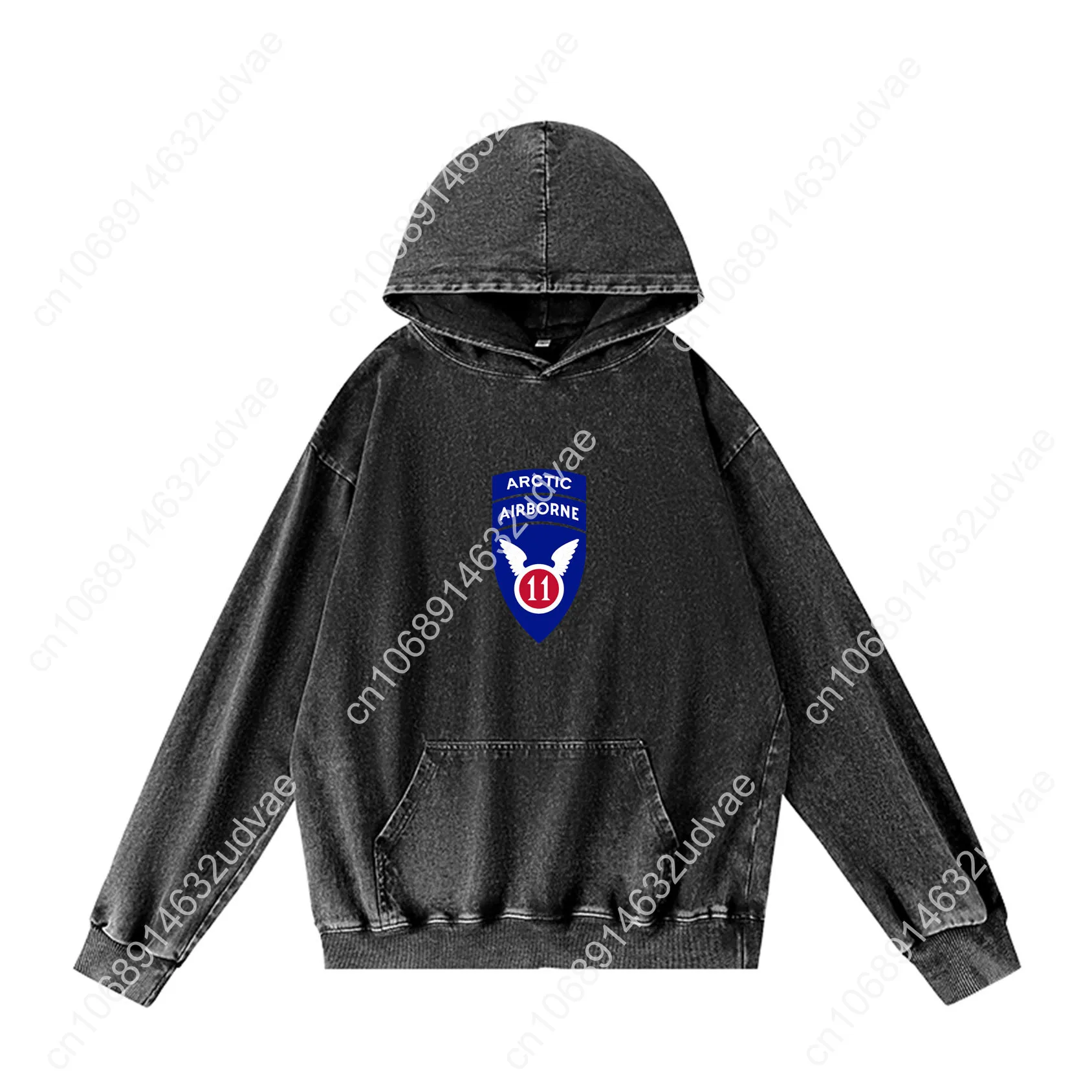 11th Airborne Division Patch Arctic Angels Hoodies Retro Hooded Sweatshirt Man Woman Teenager Vintage Pullover Customized Tops