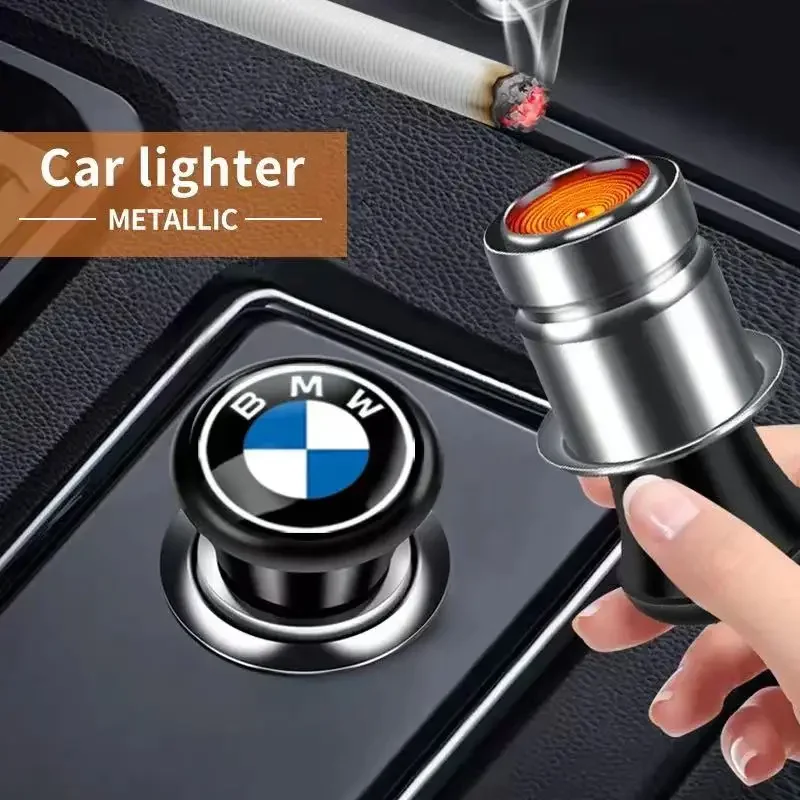 12V Metal Car Windproof Portable flameless Cigarette Lighter For Bmw M Performance X1 X3 X4 X5 E87 F20 E36 E46 E90 E39 F10 F16