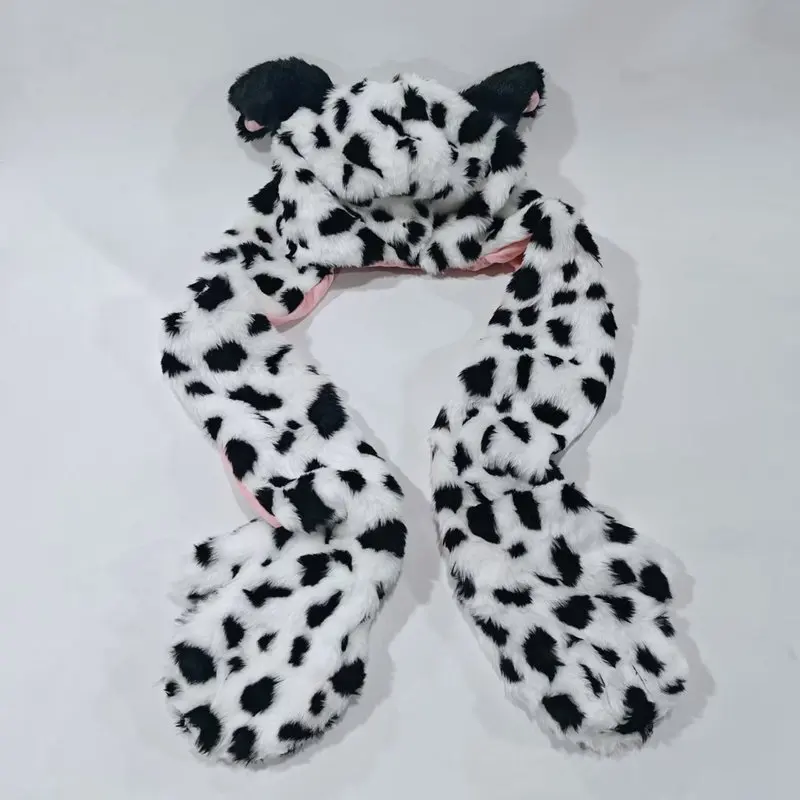 Zabawka Trzy w Jednym: Pluszowa Czapka, Pacynka na Rękę i Szalik z Uniwersytetu Potworów Disneya, 101 Dalmatyńczyków