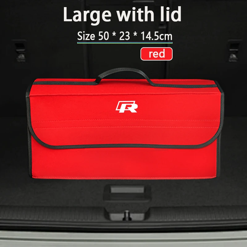 Car Storage Bag Organizing Box Trunk Tool Case Auto Accessories Tools For Volkswagen VW RLine R GTI Golf Amarok ID3 Tiguan Polo