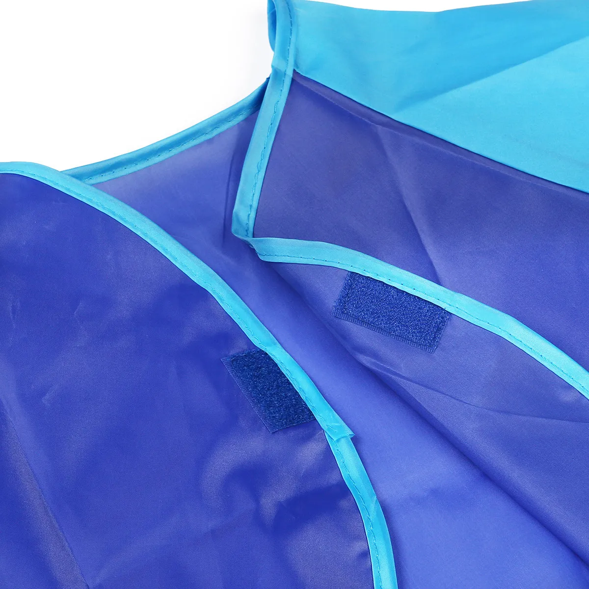 Tablier de peinture imperméable à manches longues, blouse d'artiste grande taille, bleu, facile à nettoyer, lavable en machine, fermeture pratique.