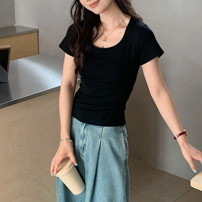 Novità in estate Abbigliamento esterno Top a maniche corte T-shirt Abbigliamento donna Top T-shirt grafiche T-shirt oversize Abbigliamento donna