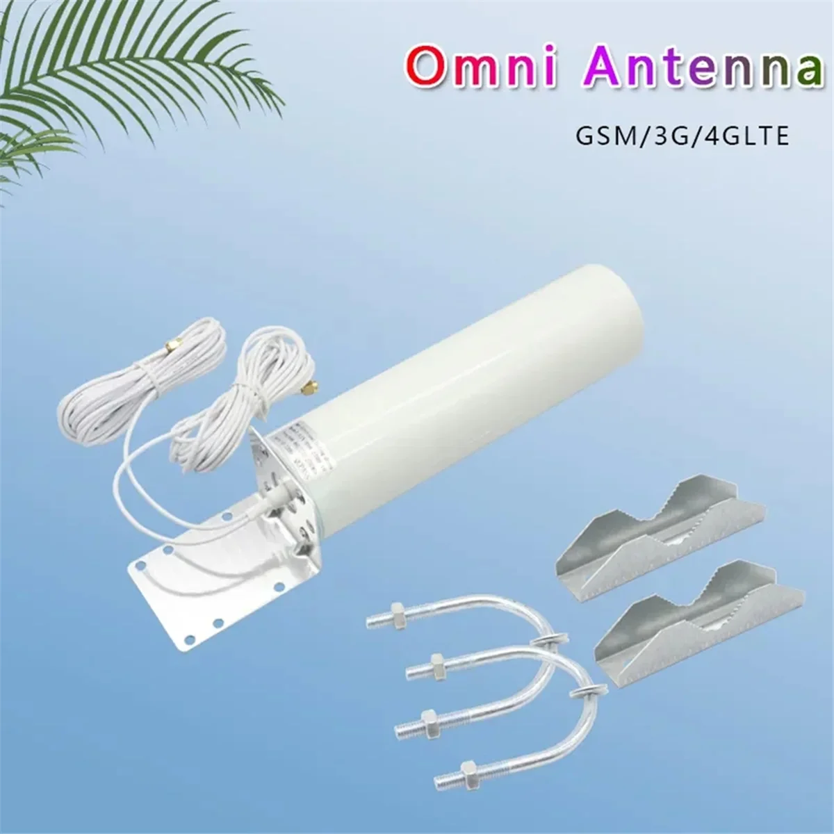 12DBi 2G 3G 4G LTE Omni Antenna 4G Antenna 2.4Ghz Exterior Ceilling 5M Cable 698-2700MHz Antenna(SMA Male)