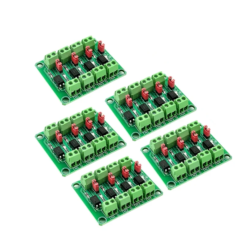 

5pcs DC 3-36V 2/4/8 Channel Optocoupler Isolation Module Voltage Control Adapter Module, Photoelectric Isolation Module