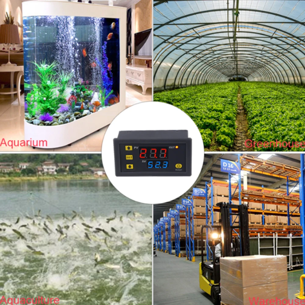 1pc Intelligent Thermostat W3230 Mini Digital Temperature Controller -55~120℃ Heating Cooling Control Thermostat Tools Parts