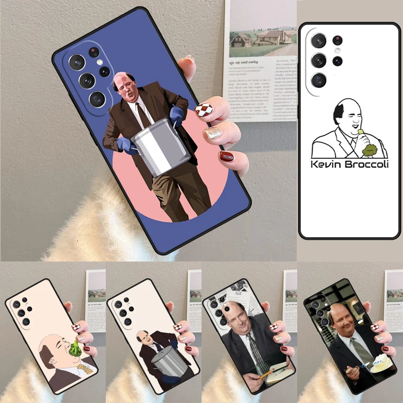 Cover For Samsung Galaxy S24 Ultra S21 S22 S8 S9 S10E Note 10 20 Plus FE S23 Kevin Broccoli The Office Phone case Coque