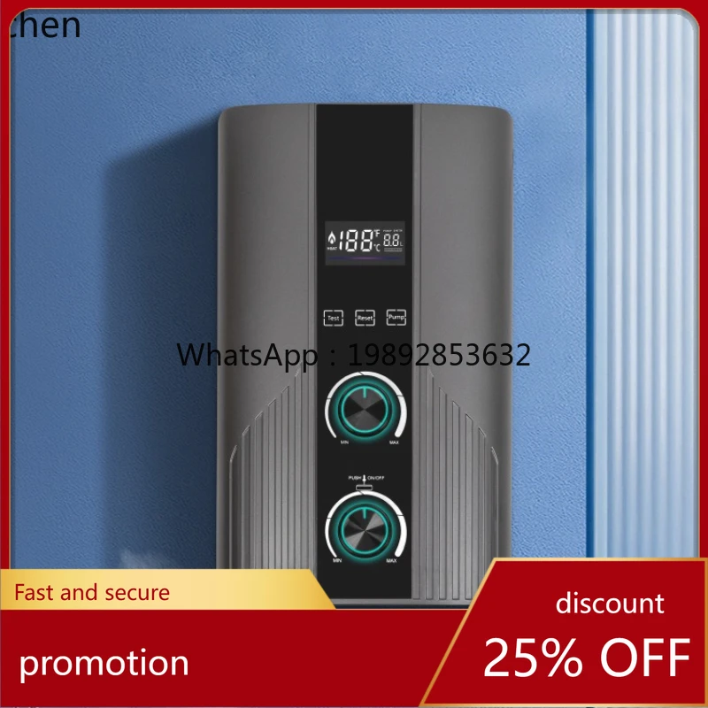 ZZ Instant Electric Water Heater Fast Heating Constant Temperature Shower Dual Knob with Booster