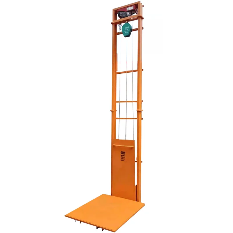 Sollevatore elettrico domestico ascensore da carico piattaforma idraulica sollevatore semplice piccolo paranco Piattaforma di sollevamento semplice