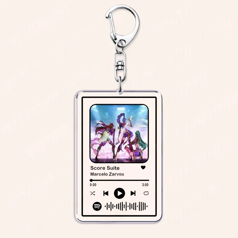 أنيمي K-Pop شيطان الصيادين المفاتيح قلادة للنساء اكسسوارات حقيبة الذهبي الصودا البوب المعبود الخاص بك الموسيقى المفاتيح المشجعين الهدايا