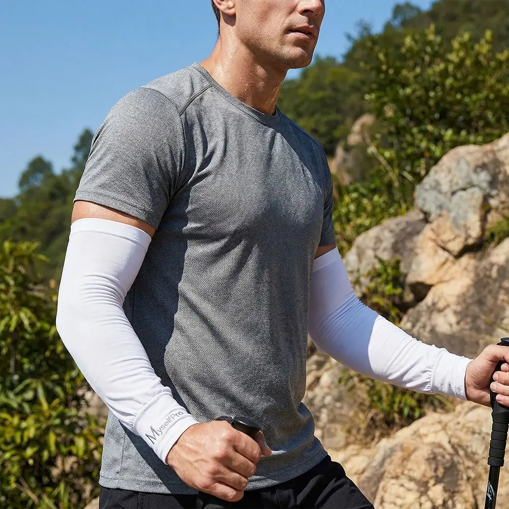 

Новые охлаждающие рукава из ледяного шелка с защитой от УФ-излучения, свободного кроя, длинные, дышащие, нескользящие, солнцезащитные, для велоспорта