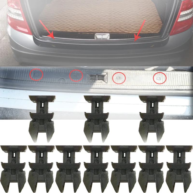 Car Door Plastic Panel Clip Push Retainer Body Panel Rivets Auto Fasteners 1249900792 For Mercedes-Benz Clk-Class W208 W209