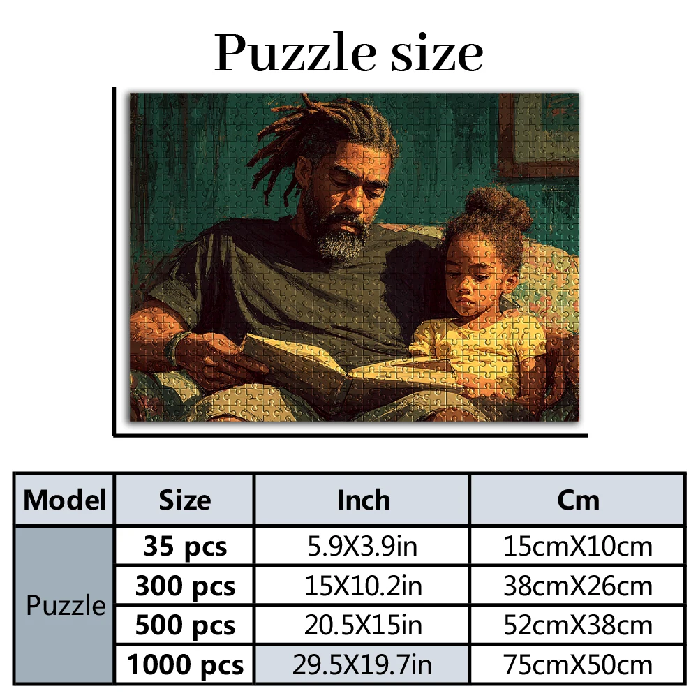 35/300/500/1000pcs Personalized Custom Photo Puzzle family photo DIY Toy Decoration Collectiable Gift Present Christmas