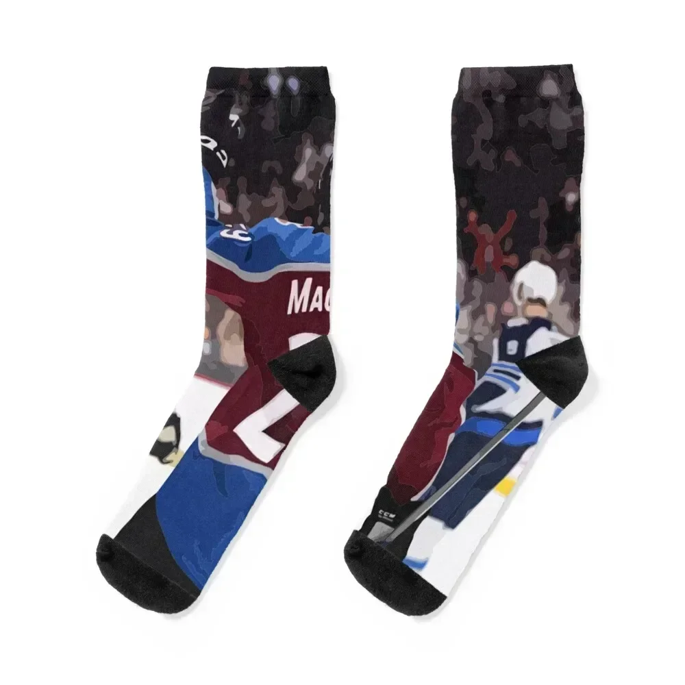 

Nathan MacKinnon Jersey Painting Socks hiphop sports stockings Running Women Socks Men's