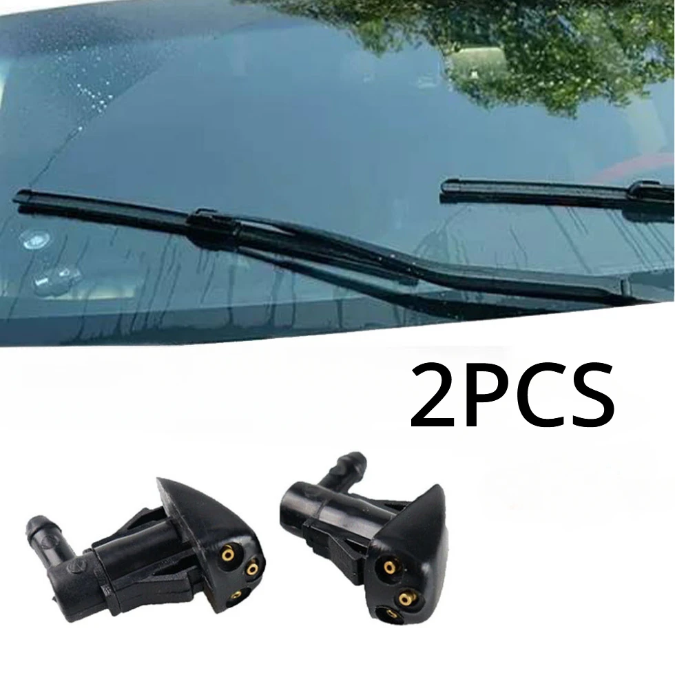 2pcs Car Windshield Wiper Accessories 3 Holes Hood Sprayer Nozzles Car Windshield Jet Nozzle For Hyundai Tucson MK1 2005-2010