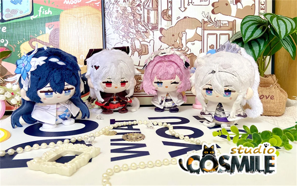 Honkai Impact 3 붕괴 3rd Elysia Theresa Apocalypse Seele Vollerei Kiana Kaslana Stuffed Plushie Plush 10cm Doll Toy Keychain KM