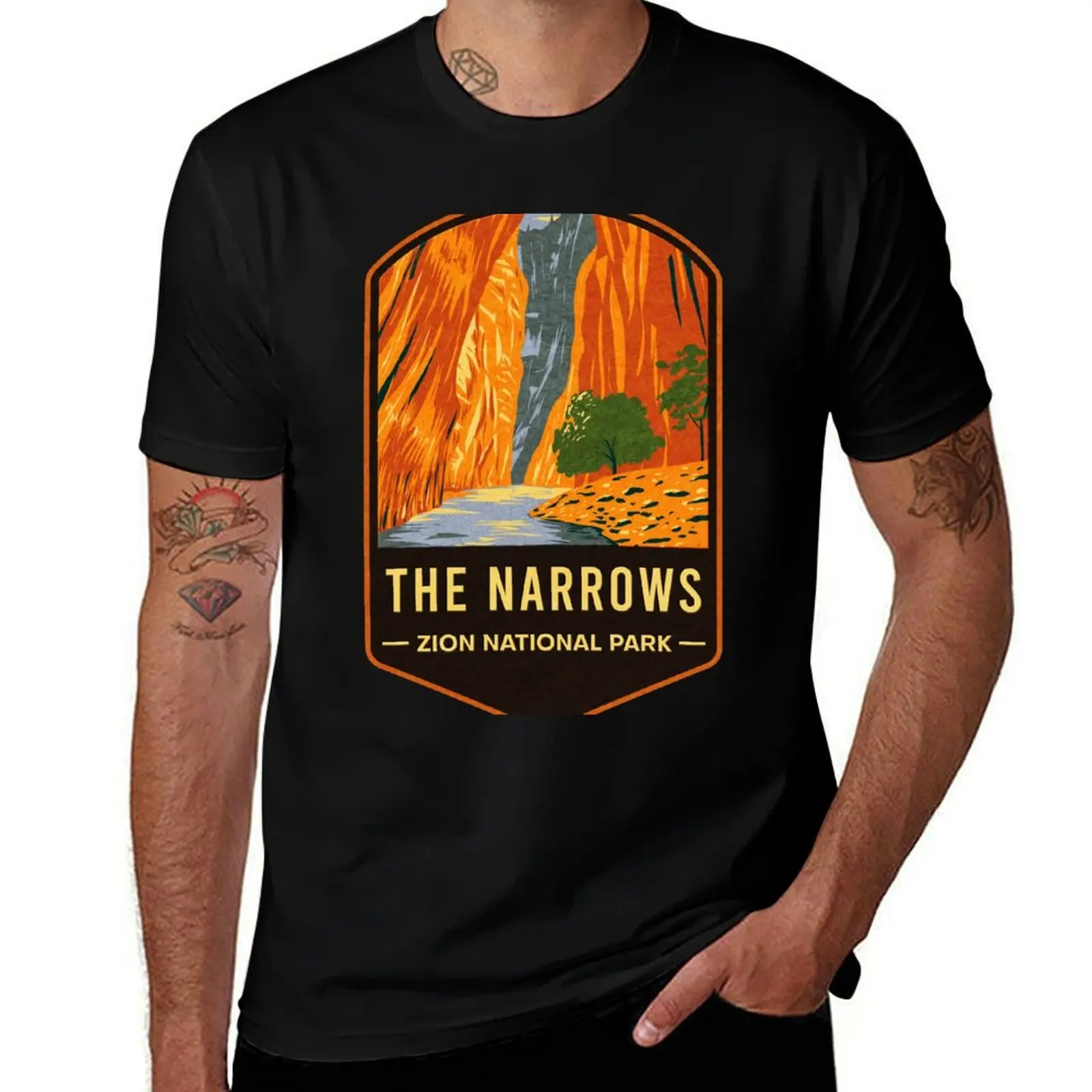 

Zion National Park The Narrows T-Shirt t shirts for man graphic tees man t shirts for men casual T-Shirt