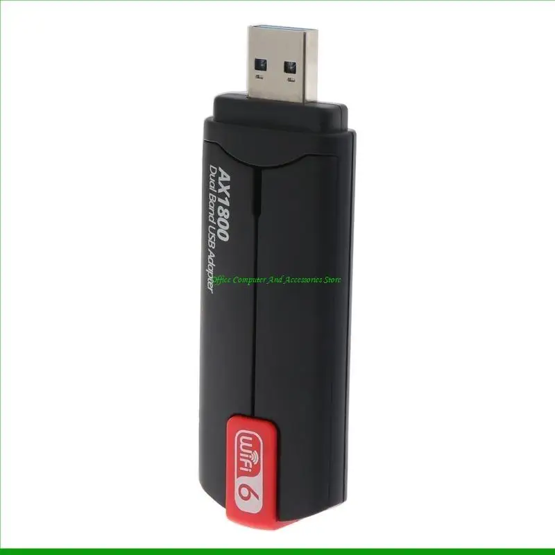 

U55C Dual Band AX1800 Wireless USB Adapter 1800Mbps Card Desktop Notebook Gaming Game Wifi6 Receiver Transmitter