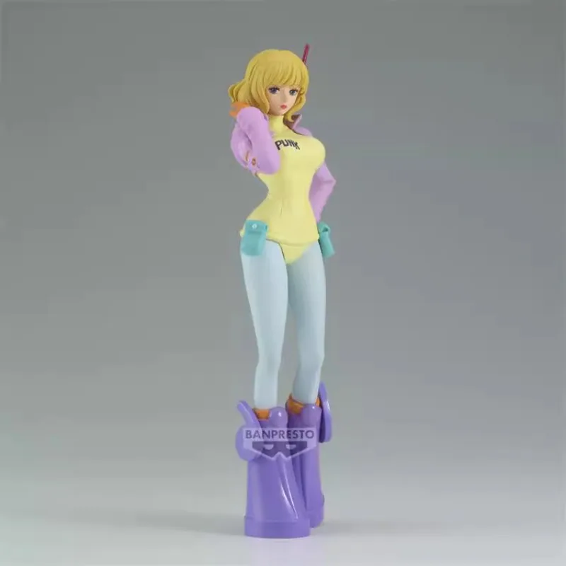 Instock Bandai Banpresto Original ONE PIECE THE GRANDLINE SÉRIE STUSSY Anime Figuras de ação Modelo decoração Ornamentos 16CM